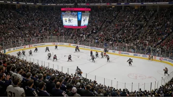 En spennende ishockeyfinale med det vinnende laget som feirer sin mestertittel.