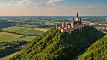 Et malerisk landskap av Sachsen-regionen i Tyskland.