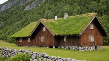 Et gammelt, tradisjonelt norsk hus.