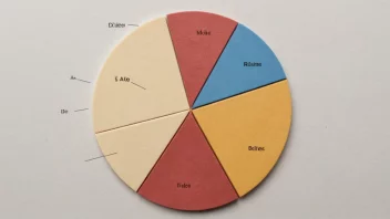 En kakediagram delt inn i seksjoner, som representerer et inndelt system.