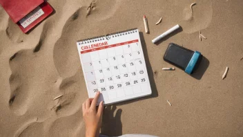 En person som nyter ferien på en strand.