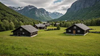 Et bilde av Frognersetra, en vakker fjellgård i Norge