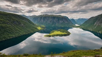 En pittoresk Stavseng i Norge, som viser landets naturskjønnhet.