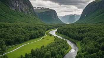 En naturskjønn dal i Norge kjent for sin naturskjønnhet og ulike utendørsaktiviteter.