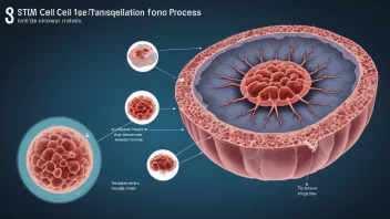 Stamcelletransplantasjon er en medisinsk prosess hvor stamceller overføres fra en donor til en mottaker for å erstatte eller reparere skadede celler eller vev.