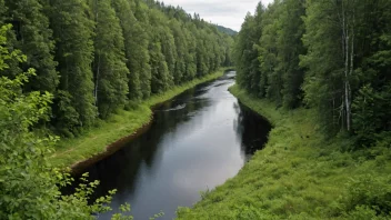 Grensejakobselv, en vakker elv som markerer grensen mellom Norge og Sverige.