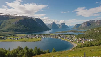 Et malerisk landskap av Alstahaug kommune i Norge