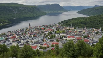 Et bilde av byen Tunsberg, som viser dens rike historie og naturskjønnhet.