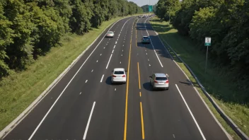 Et bilde som viser forskjellige veiklasser med ulike hastighetsbegrensninger og trafikkforhold.