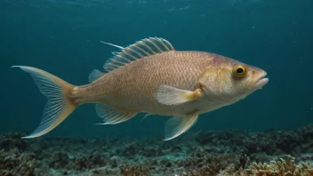 En stingsild som svømmer i havet.