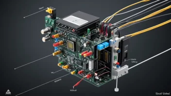 Et signalsystem med ulike deler og koblinger.