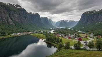 Et malerisk landskap i Norge.