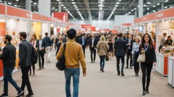 En person som deltar på en messe eller et arrangement.