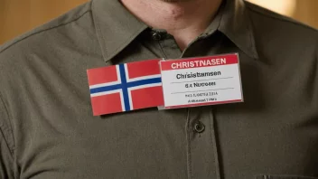 En person med etternavnet Christiansen, som symboliserer det norske arvet.