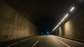 En tunnelåpning med et sterkt lys i enden.