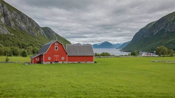 En malerisk gård i Ålesund