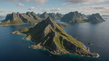 Andøya øy i Norge med sin vakre natur og varierte dyreliv