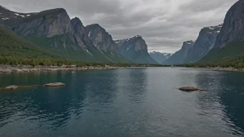 Et malerisk landskap av Marnardals, som viser dens naturskjønnhet