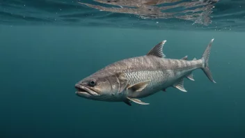 Et stort såfrø som svømmer i havet