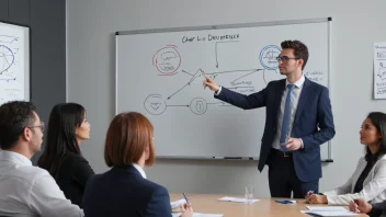 En person eller en gruppe mennesker i en profesjonell setting, diskuterer kompetanseutvikling.