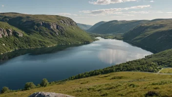 Et pittoreskt Bokn-landskap i Norge.