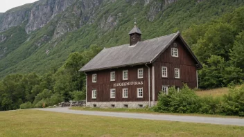 Et malerisk bilde av Haugenstuas, et sted av historisk eller kulturell betydning i Norge