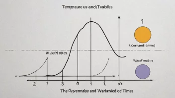 Et bilde som viser et system med ulike tilstandsvariabler og en graf som illustrerer hvordan disse variablene endrer seg over tid.