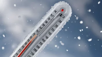 Et bilde som representerer konseptet avkjøling og nedgang i temperatur.