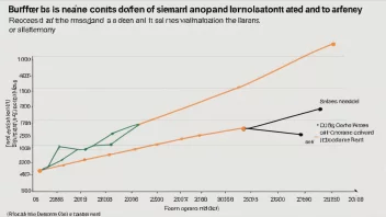 En graf som viser en bufferzone mellom et selskaps ressurser og etterspørsel, med en sikkerhetsmargin.