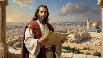 En bibelsk illustrasjon av Jeremias som profeterer Jerusalems fall.