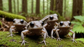 Et grubleriets i en skog.