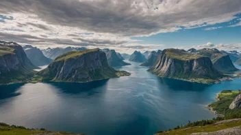 Et naturskjønt landskap av Bindalshalvøya, som viser dens naturlige skjønnhet.