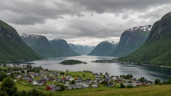 En malerisk landsby i vestlige Norge