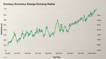 En graf som viser bevegelsene i valutakursene over tid.