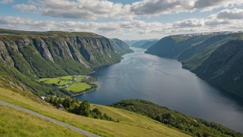 Et malerisk landskap av Sønderlands, som viser dens naturskjønnhet.