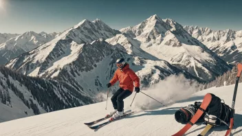 Et bilde som representerer historien og betydningen av ski i idrett og kultur.