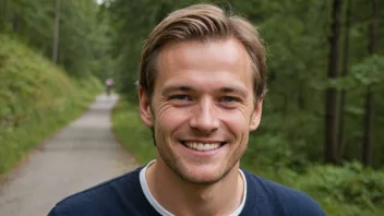 Et portrett av en norsk mann med et vennlig smil.