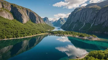 En vakker øy i Norge kjent for sin naturskjønnhet og mangfold av dyreliv.