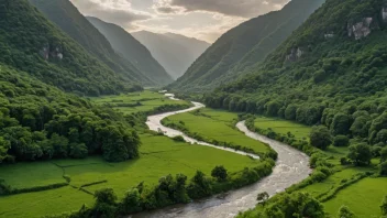 Tistedalen-dalen i Norge, kjent for sin naturskjønnhet og kulturelle betydning.