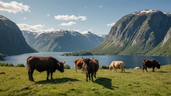 Et pittoreskt bilde av en norsk Herdlas.