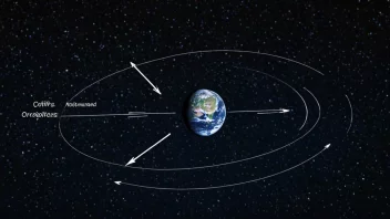 Et bilde som illustrerer graviteringskraften mellom jorden og månen.