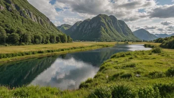 Et imponerende landskap av Nordstrøno, som viser dens unike kulturelle og naturlige trekk.