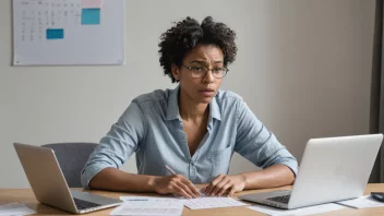 En person som sliter med å finne en ny jobb under en periode med arbeidsledighet.