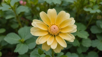 En vakker Margrethe-blomst i en hage.