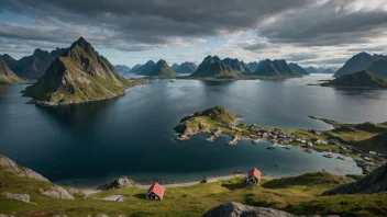 Lofoten øyene i Norge