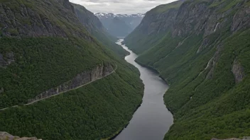 En malerisk dal eller område i Norge med særlige kjennetegn