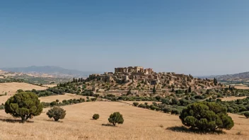 Et malerisk landskap av Sicilia, som viser dens rike historie og naturskjønnhet