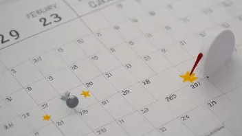 En kalender med 29. februar fremhevet, som symboliserer den ekstra dagen som legges til måneden for å holde kalenderen i sync med jordens omløp rundt solen.