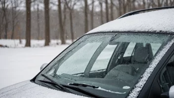 En vindusvisker på en bil, brukt for å forbedre sikten under regn eller snø