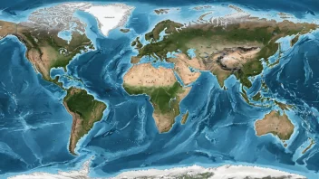 Verdenshavene, inkludert Stillehavet, Atlanterhavet, Det indiske hav og Nordishavet, omgir kontinentene.